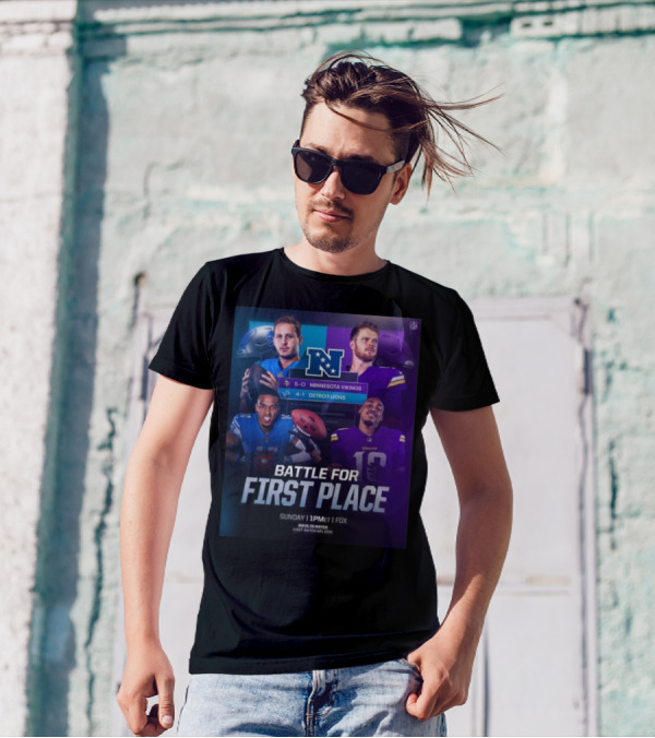 Minnesota Vikings 5-0 Vs Detroit Lions 4-1 NFC Battle For First Place Sunday 1PM ET On FOX T-Shirt