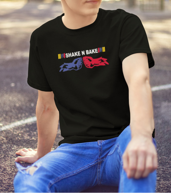 Shake N Bake Racing Hands Clap Colors Nascar T-Shirt