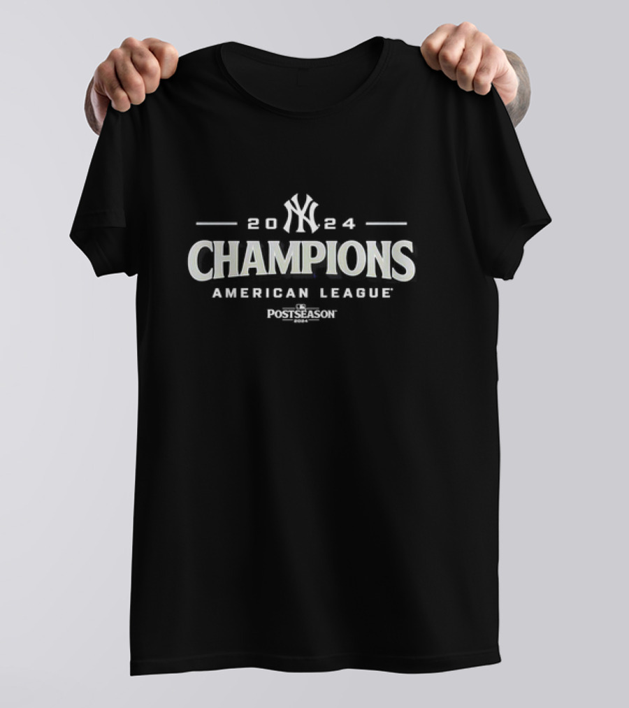 New York Yankees 2024 American League Champions Postseason T-Shirt