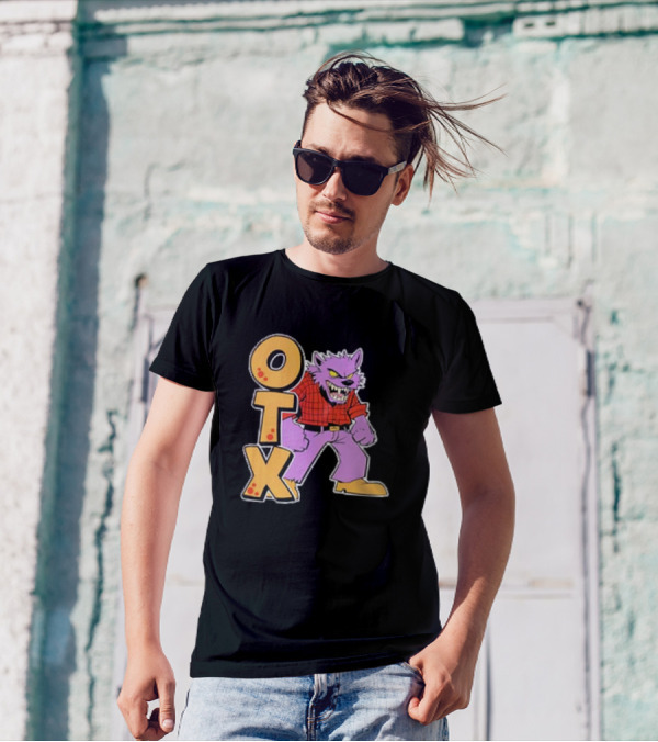 Otx Purple Werewolf In Plaid T-Shirt