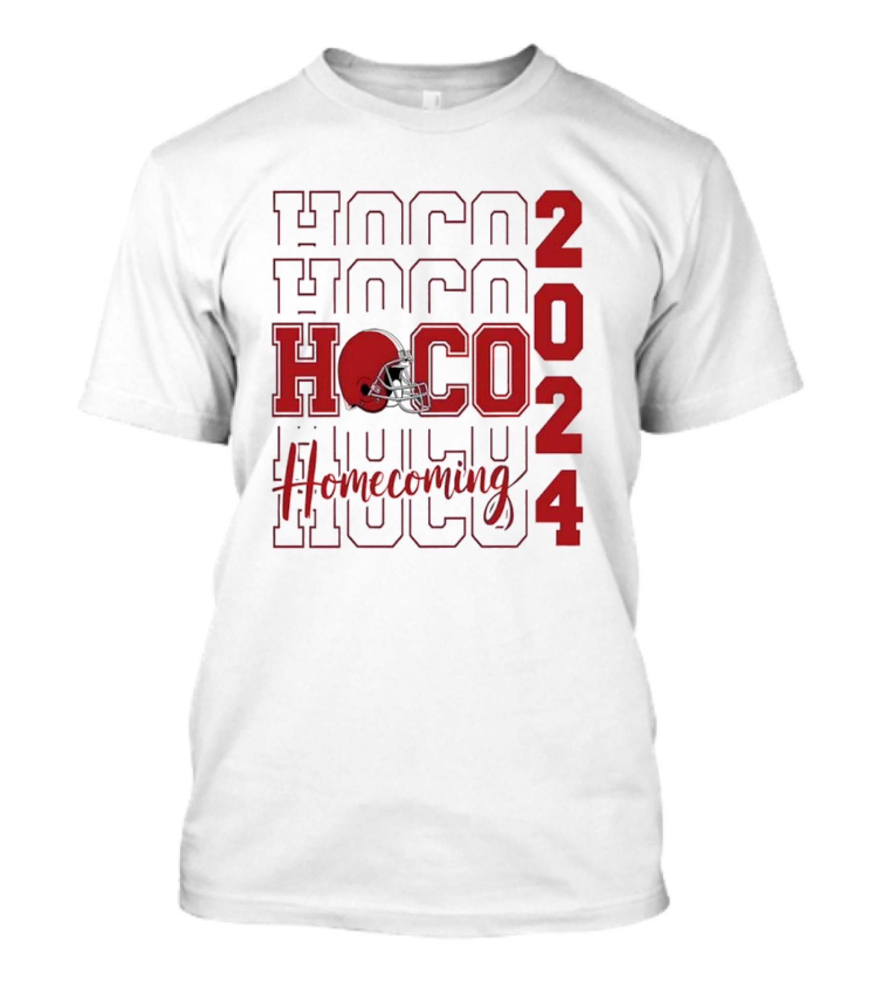 HOCO 2024 Homecoming Football Helmet Team Supporter T-Shirt