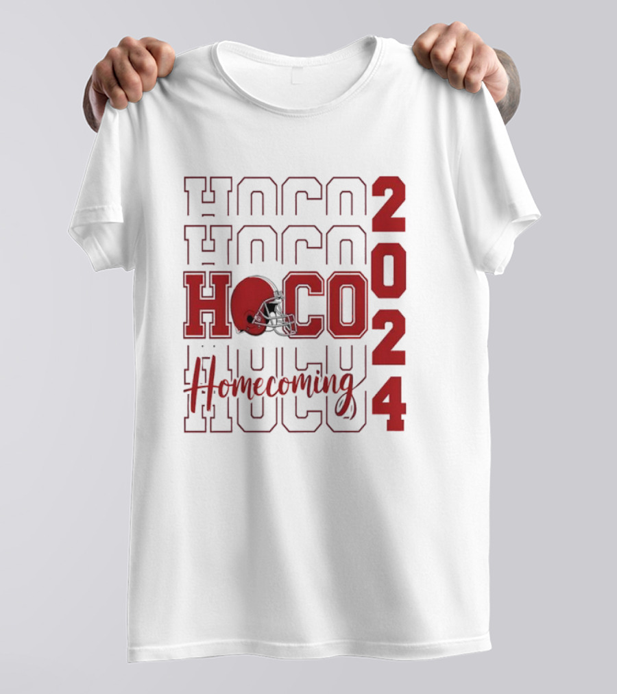 HOCO 2024 Homecoming Football Helmet Team Supporter T-Shirt
