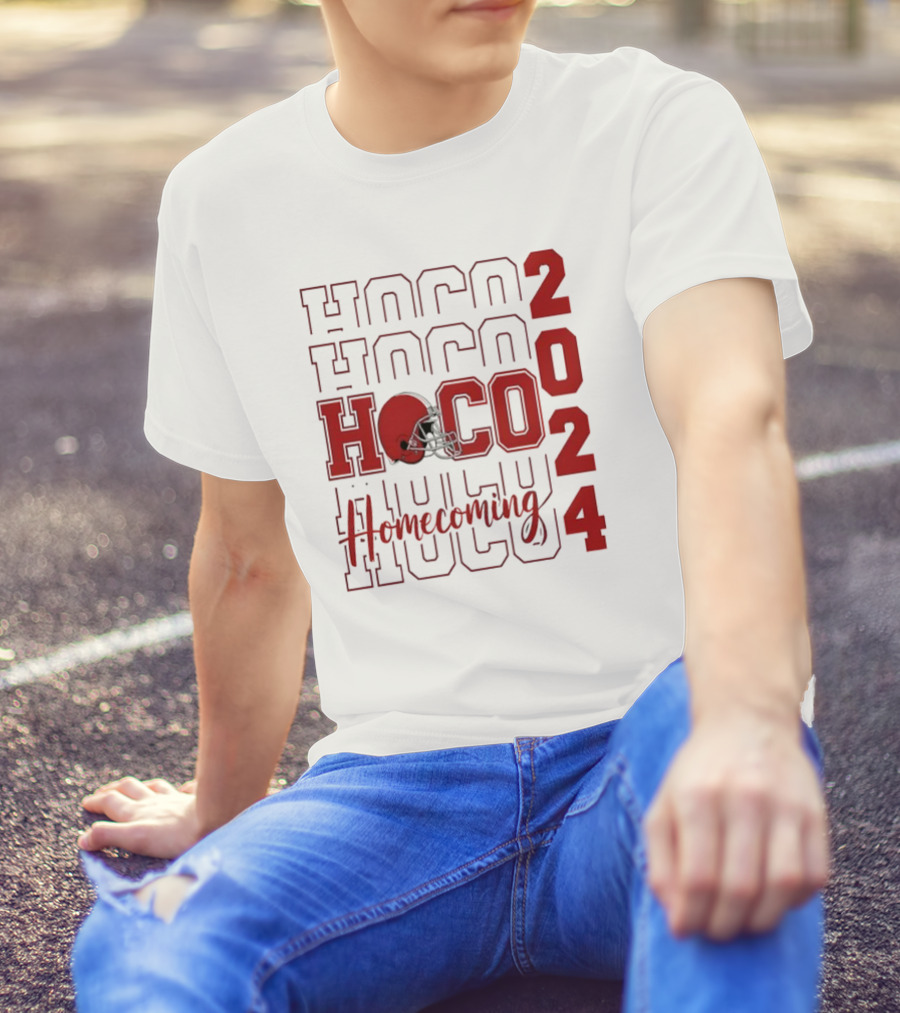 HOCO 2024 Homecoming Football Helmet Team Supporter T-Shirt