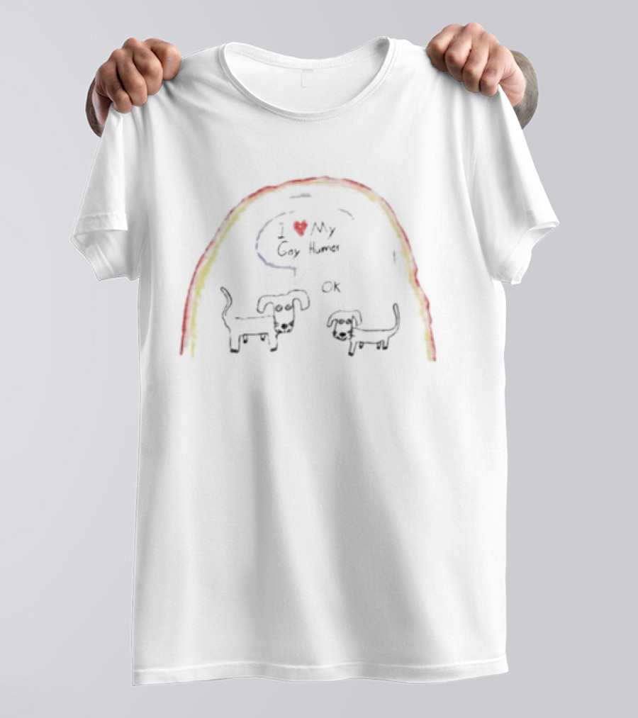 I Love My Gay Human OK Rainbow Dogs T-Shirt