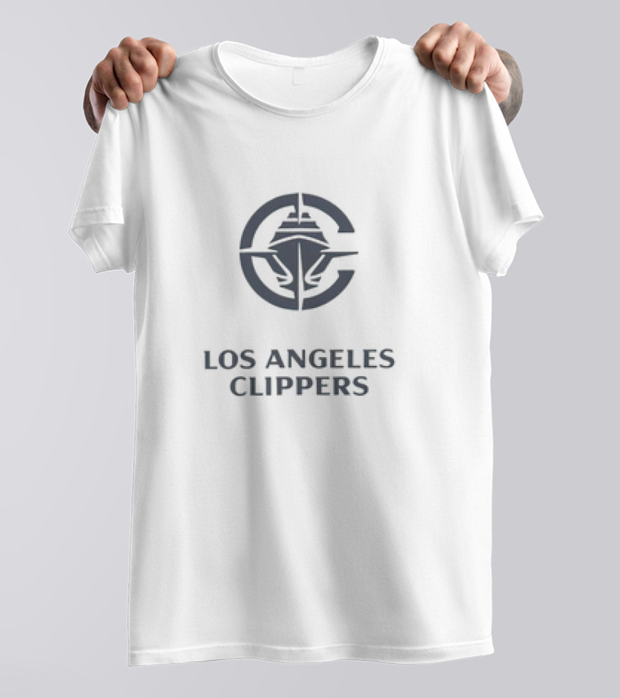 Los Angeles Clippers New Logo Bold Emblem Icon With Nautical T-Shirt
