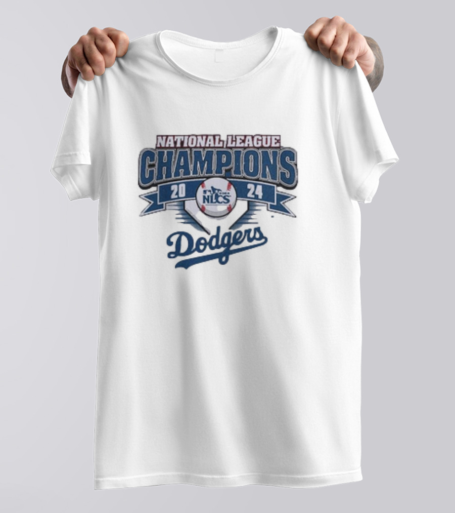 Los Angeles Dodgers 2024 National League Champions NLCS Banner T-Shirt