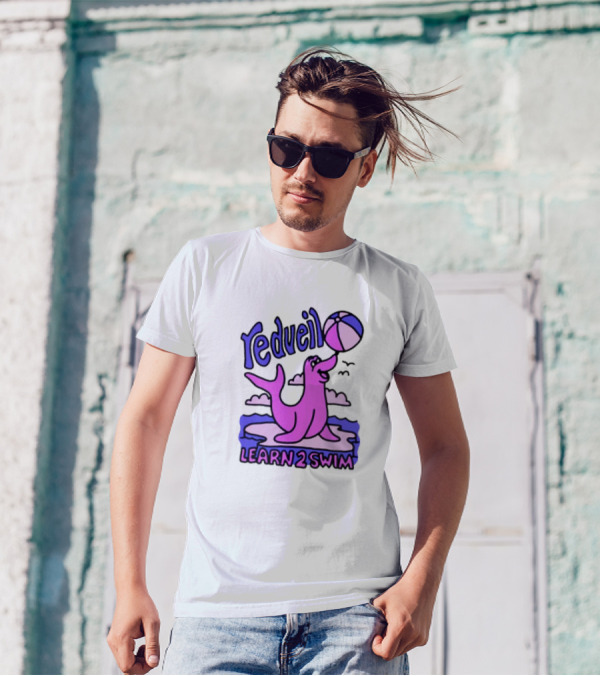 On Tour Dis Spring Redveil Learn 2 Swim Seal Beach Ball T-Shirt