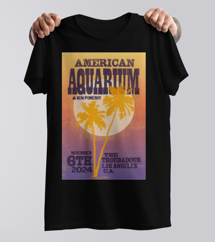 American Aquarium Ken Pomeroy November 6th 2024 The Troubadour Los Angeles CA T-Shirt