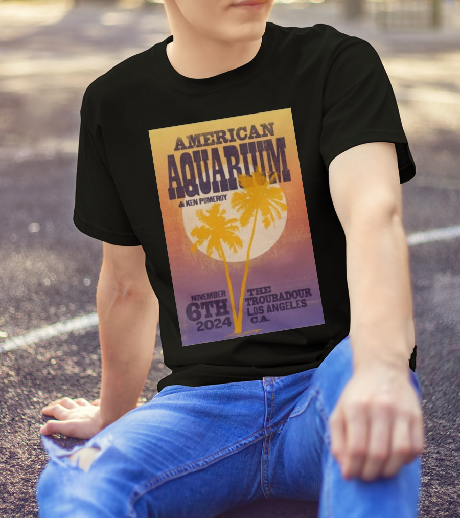 American Aquarium Ken Pomeroy November 6th 2024 The Troubadour Los Angeles CA T-Shirt