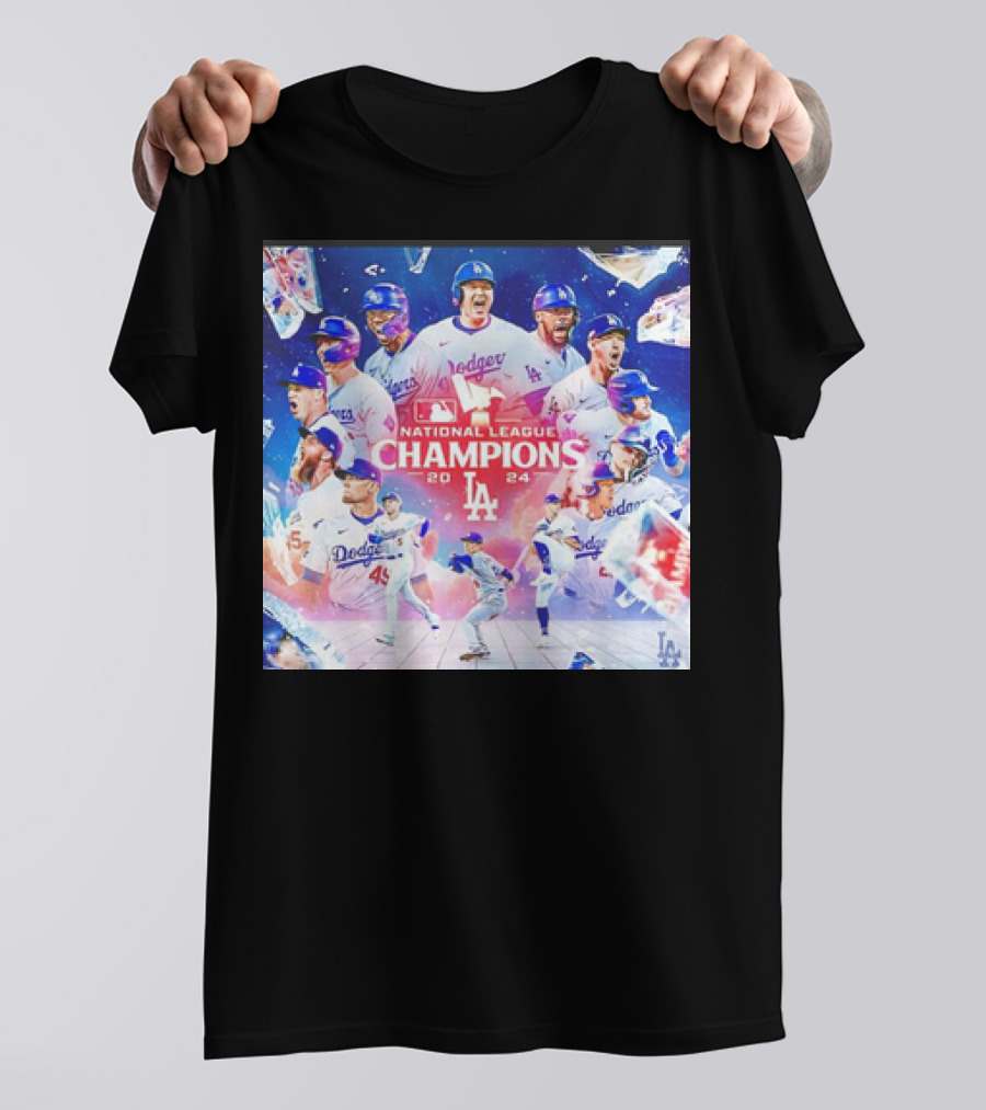 Los Angeles Dodgers 2024 National League Champions T-Shirt