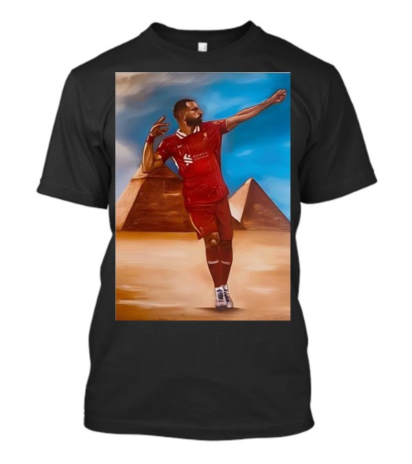 Mo Salah Liverpool FC Retro Pyramids Soccer Legend T-Shirt