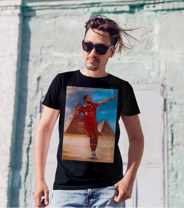 Mo Salah Liverpool FC Retro Pyramids Soccer Legend T-Shirt