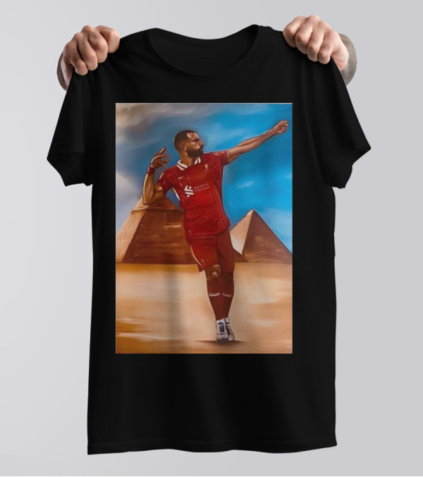 Mo Salah Liverpool FC Retro Pyramids Soccer Legend T-Shirt