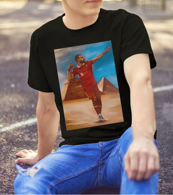 Mo Salah Liverpool FC Retro Pyramids Soccer Legend T-Shirt