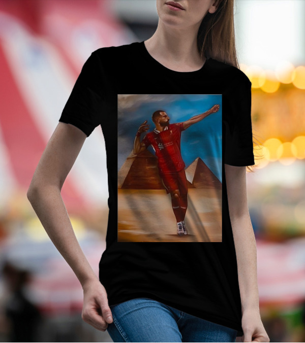 Mo Salah Liverpool FC Retro Pyramids Soccer Legend T-Shirt