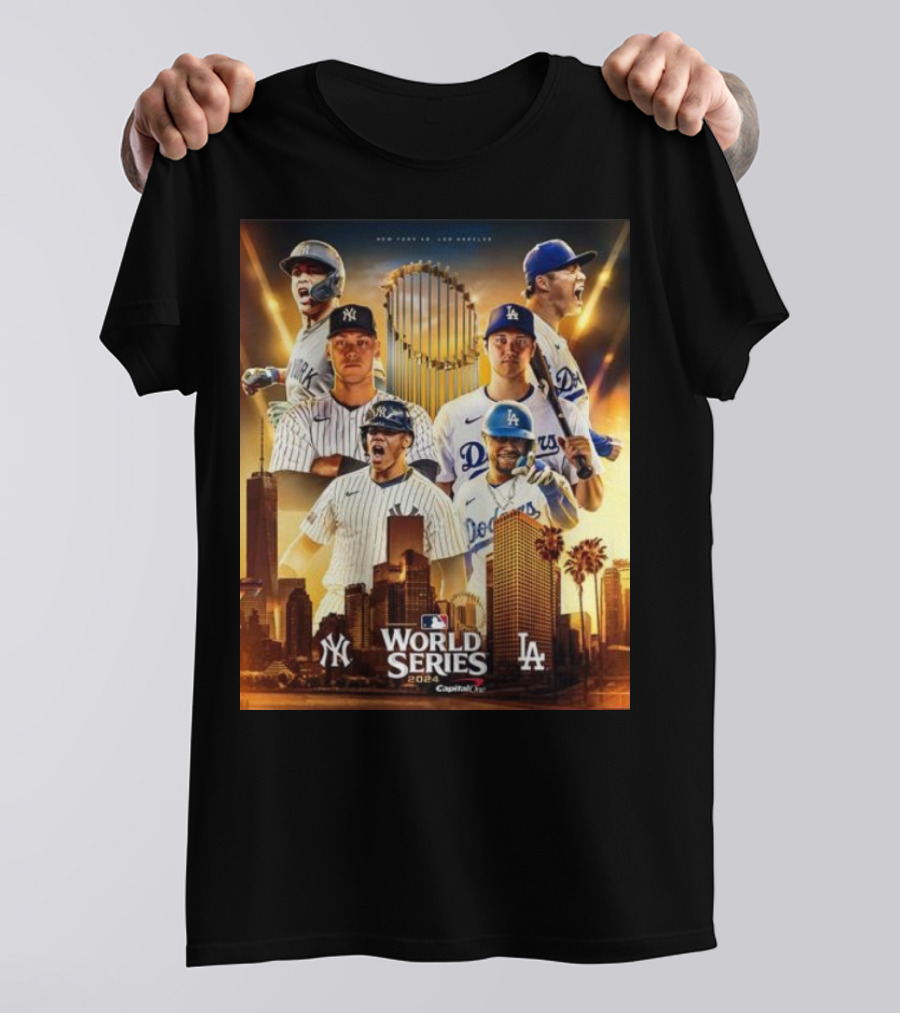 MLB World Series 2024 Yankees Vs Dodgers New York Los Angeles T-Shirt