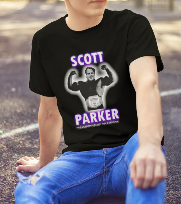 SCOTT PARKER Championship Champion Belt Pose T-Shirt