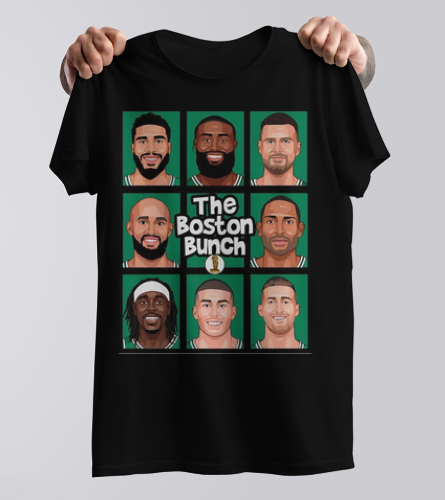 Boston Bunch 2024 Champs NBA Basketball Team Portraits T-Shirt