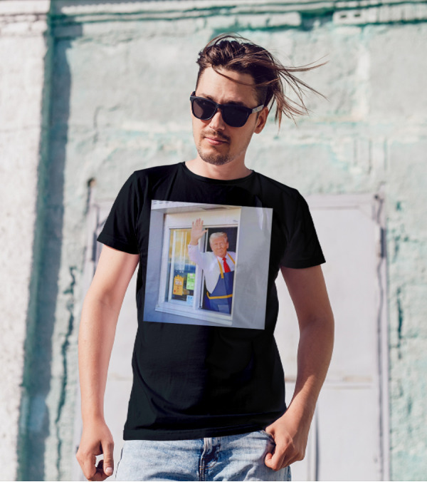 Trump At McDonald's Drive-Thru Window T-Shirt