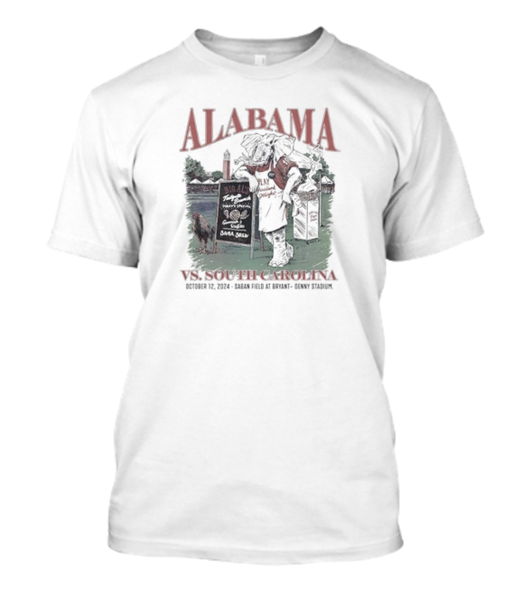 Alabama Vs. South Carolina October 12, 2024 Saban Field At Bryant-Denny Stadium T-Shirt