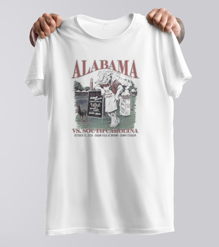 Alabama Vs. South Carolina October 12, 2024 Saban Field At Bryant-Denny Stadium T-Shirt