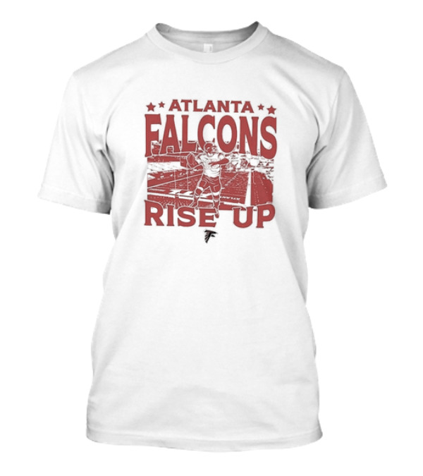 Atlanta Falcons Rise Up Vintage Stadium Football Player T-Shirt