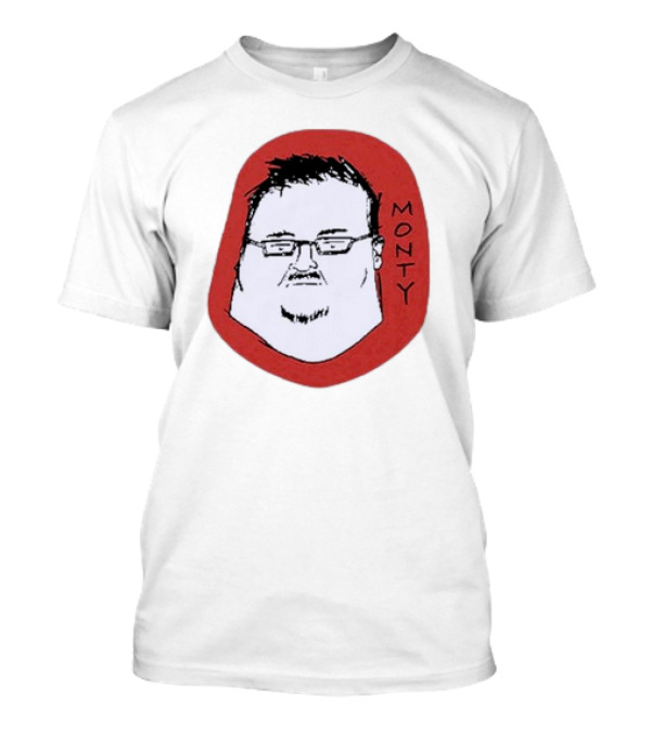 Monty Drawing With Glasses And Goatee T-Shirt