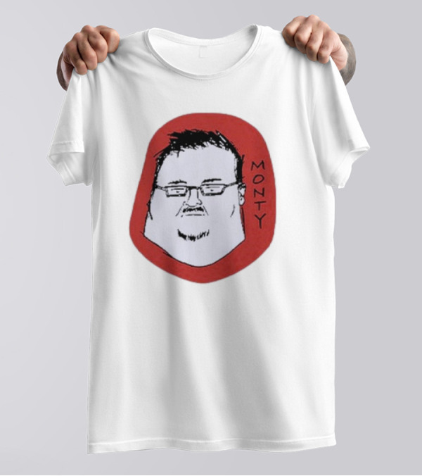 Monty Drawing With Glasses And Goatee T-Shirt