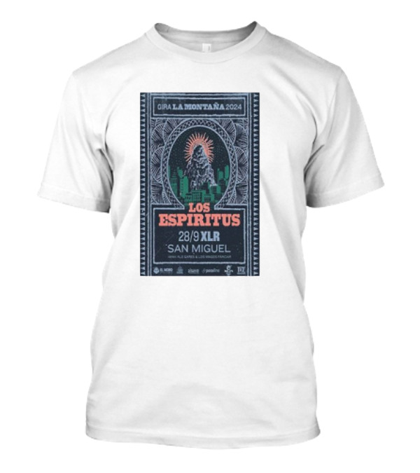 Gira La Montaña 2024 Los Espiritus 28/9 XLR San Miguel T-Shirt