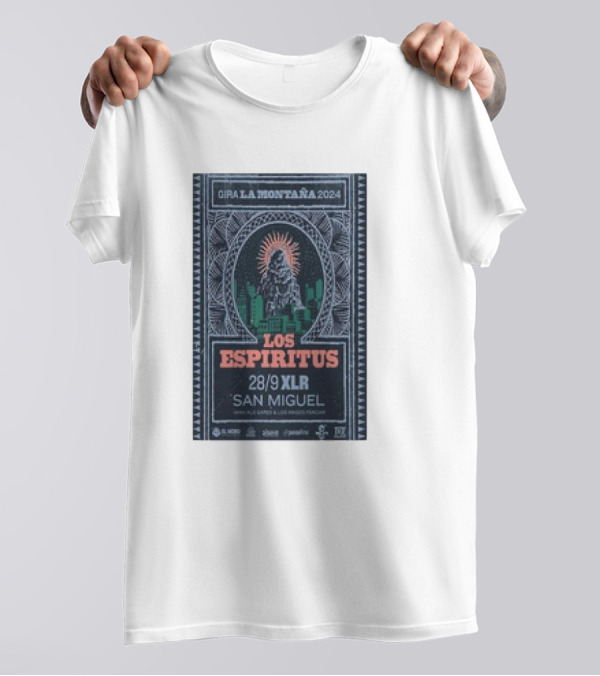 Gira La Montaña 2024 Los Espiritus 28/9 XLR San Miguel T-Shirt