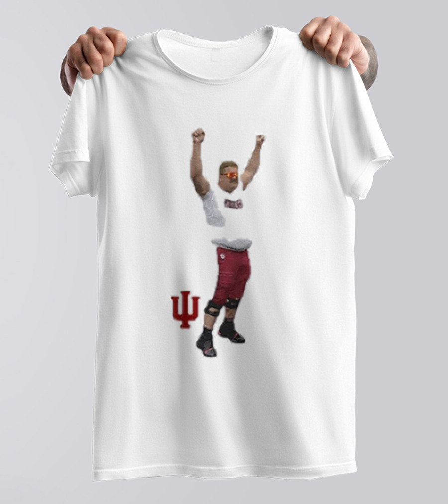 Mike Katic Indiana Hoosiers IU Logo Cartoon T-Shirt