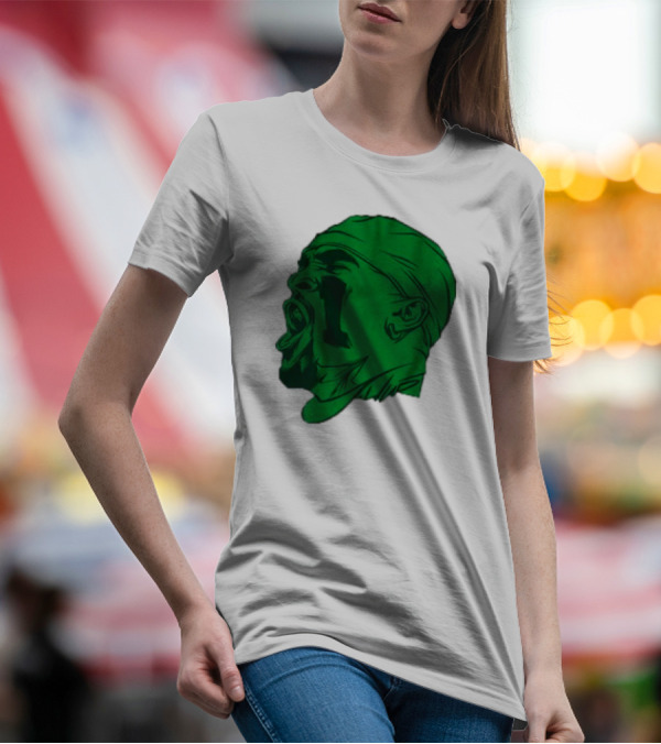 Philadelphia Eagles Jalen Hurts Green Illustration Yelling T-Shirt