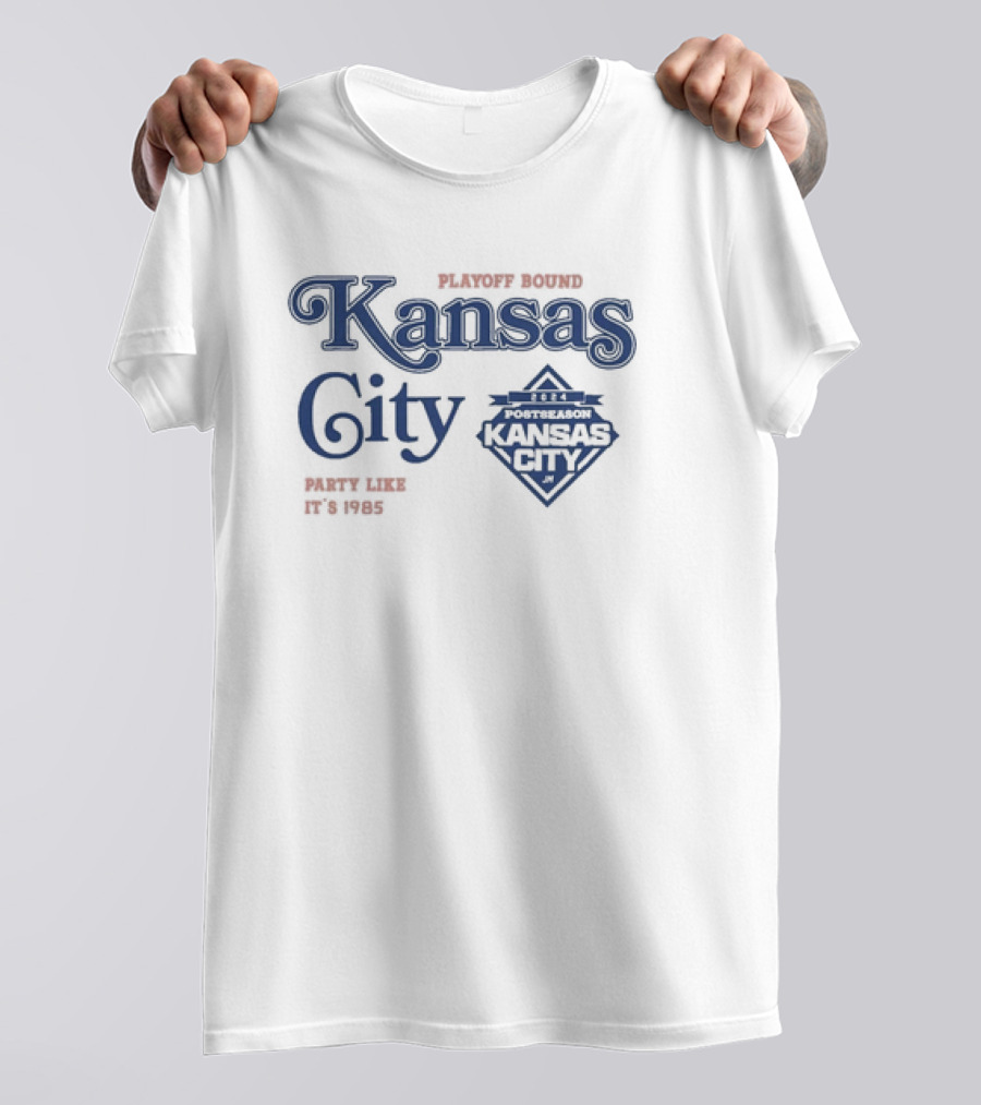 Playoff Bound Kansas City Royals Postseason 2024 Party Like It's 1985 T-Shirt