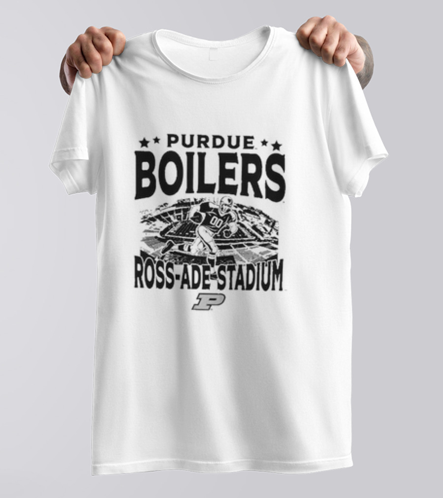 Purdue Boilers Ross Ade Stadium Vintage Football Player P T-Shirt
