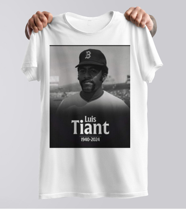 Luis Tiant 1940-2024 Boston Baseball Memorial T-Shirt