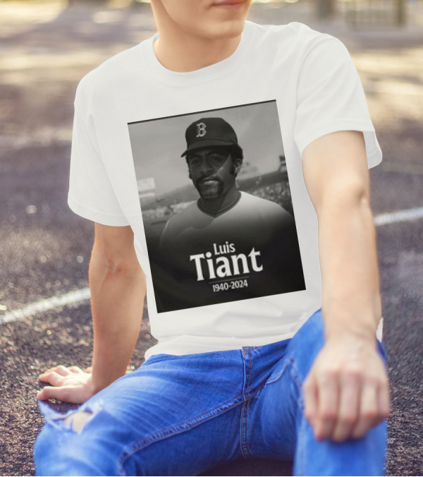 Luis Tiant 1940-2024 Boston Baseball Memorial T-Shirt