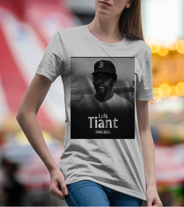 Luis Tiant 1940-2024 Boston Baseball Memorial T-Shirt