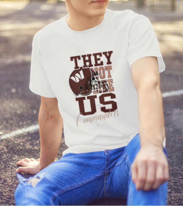 They Not Like Us Washington Commanders Football Helmet T-Shirt