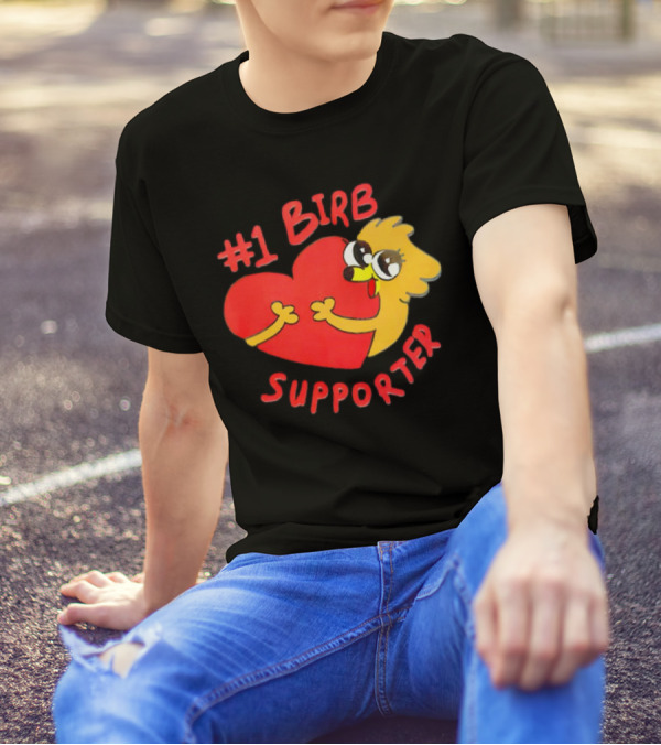 1 Birb Supporter Heart Hug T-Shirt