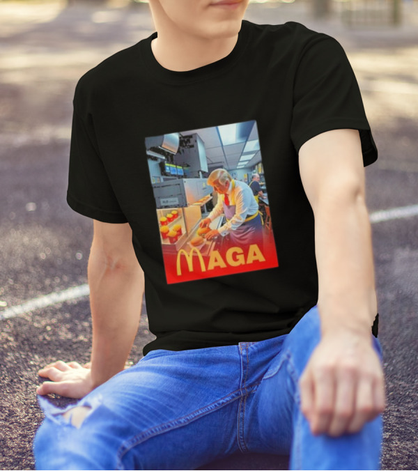 MAGA Trump McDonalds Fries Cooking Kitchen T-Shirt