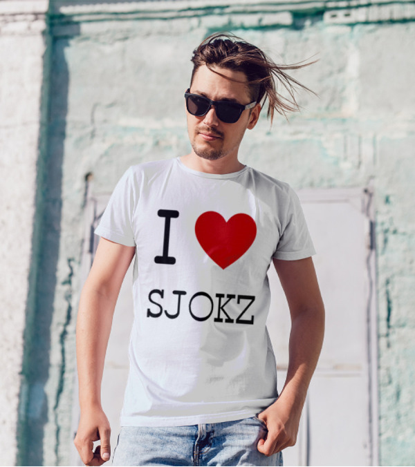 I Love Sjokz Fan T-Shirt Celebrating Popular Presenter T-Shirt