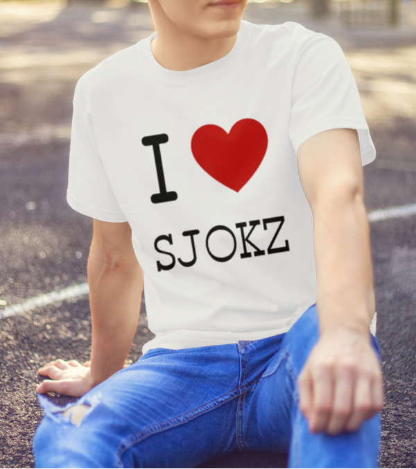 I Love Sjokz Fan T-Shirt Celebrating Popular Presenter T-Shirt