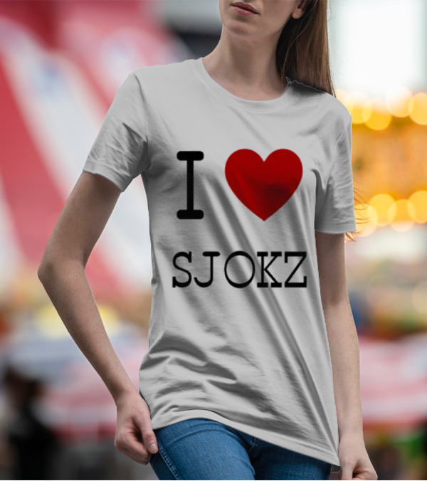 I Love Sjokz Fan T-Shirt Celebrating Popular Presenter T-Shirt