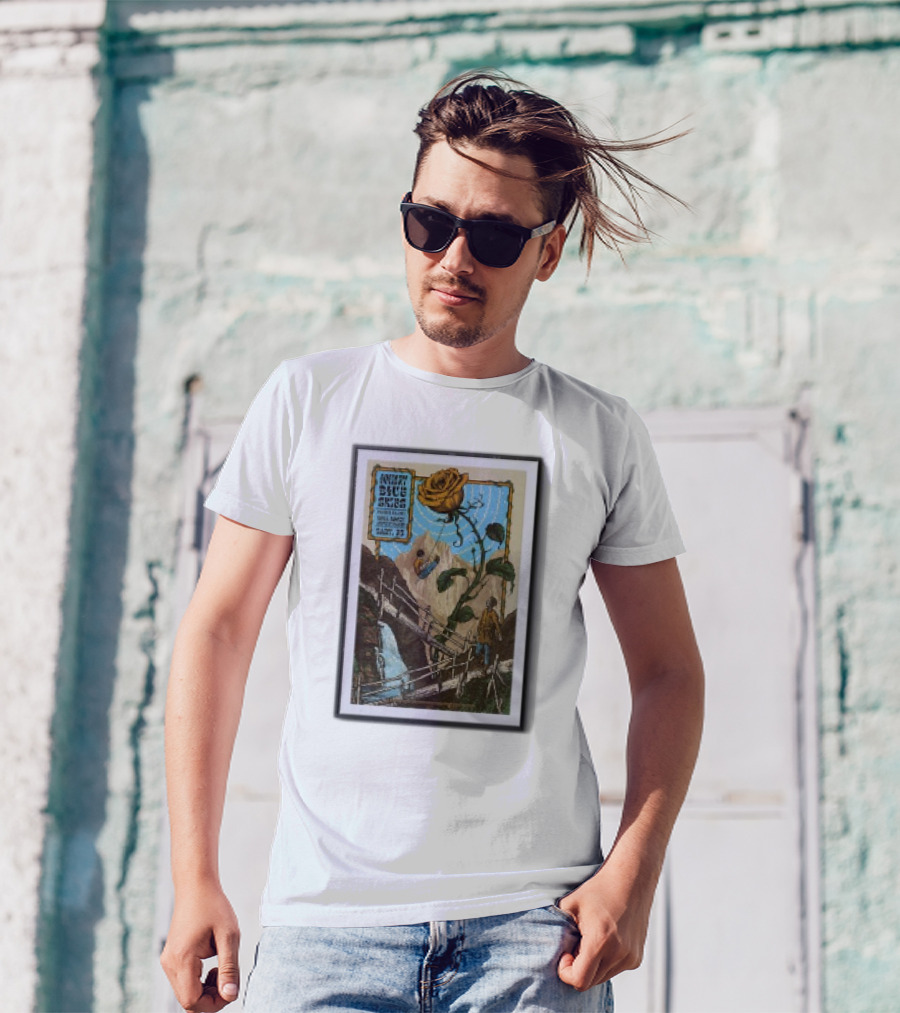 Johny Blues Skies October 22 2024 Koka Booth Amphitheatre Cary NG Rose Bridge Mountain Event T-Shirt