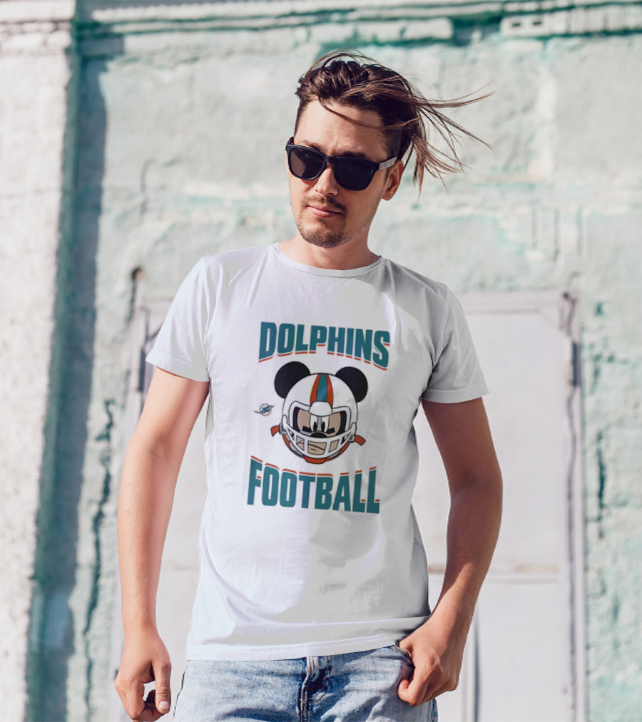 Miami Dolphins Football Mickey Mouse Helmet 2024 Season T-Shirt