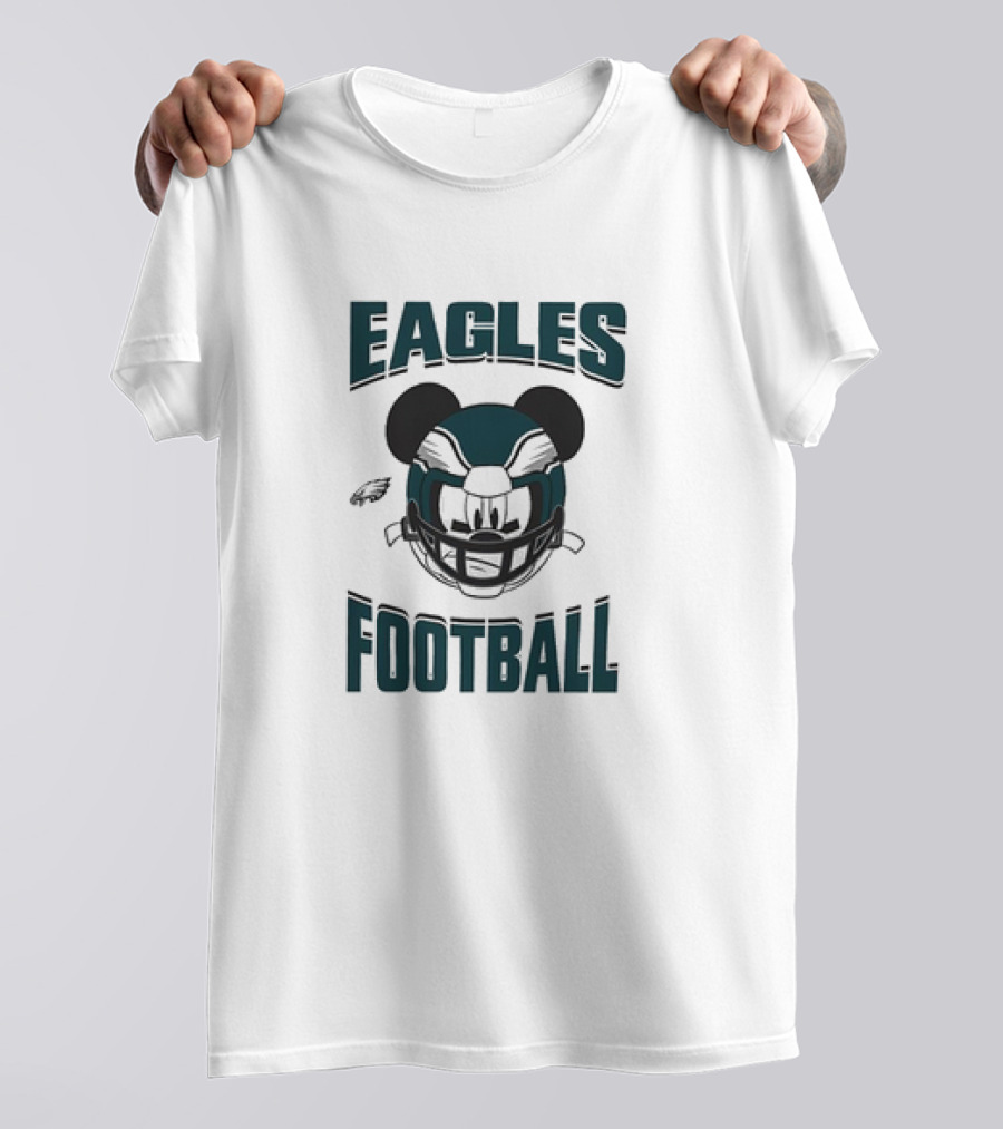 Eagles Football Mickey Mouse Helmet Philadelphia T-Shirt