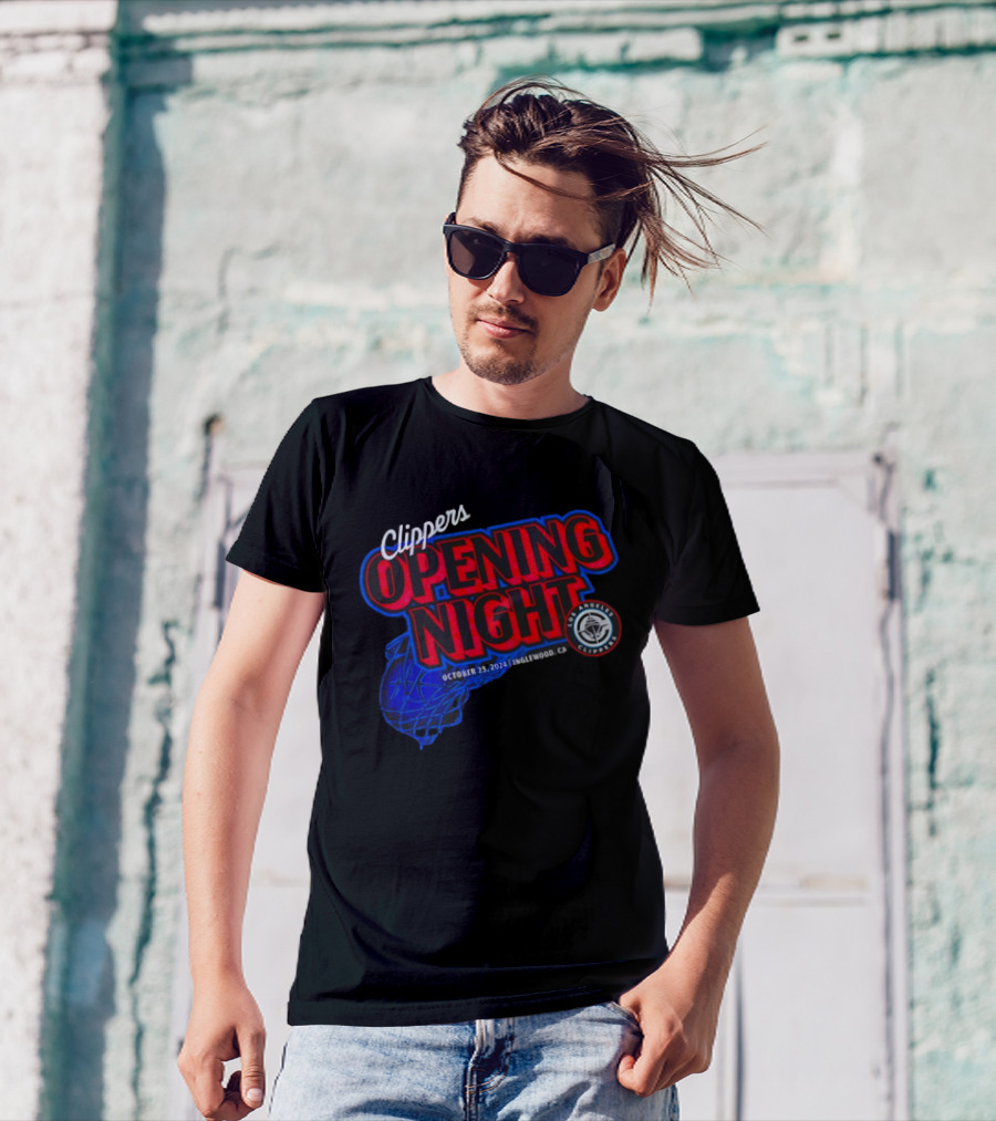 Clippers Opening Night October 25 2024 Inglewood CA Basketball Event T-Shirt