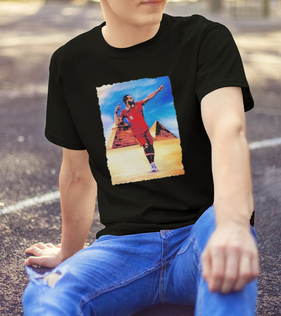 Mohamed Salah Egyptian Pyramid King Soccer Legend T-Shirt