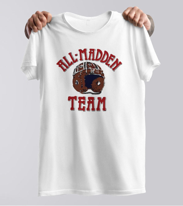 All Madden Team 1992 Vintage Football Helmet T-Shirt