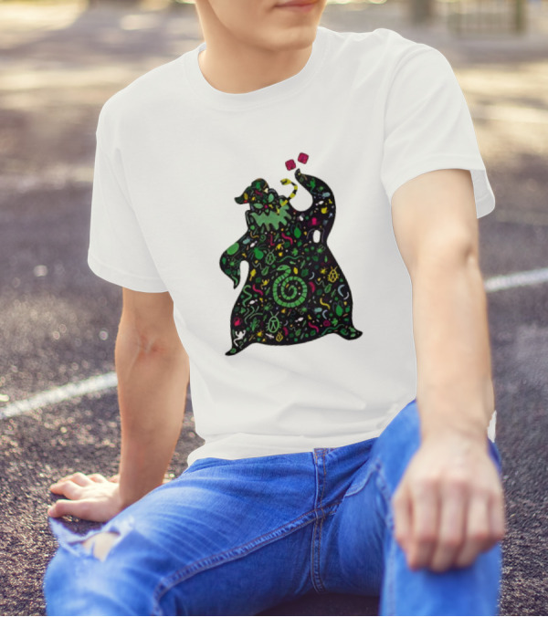 Bugs And Oogie Boogie Colorful Swirl And Leaf T-Shirt